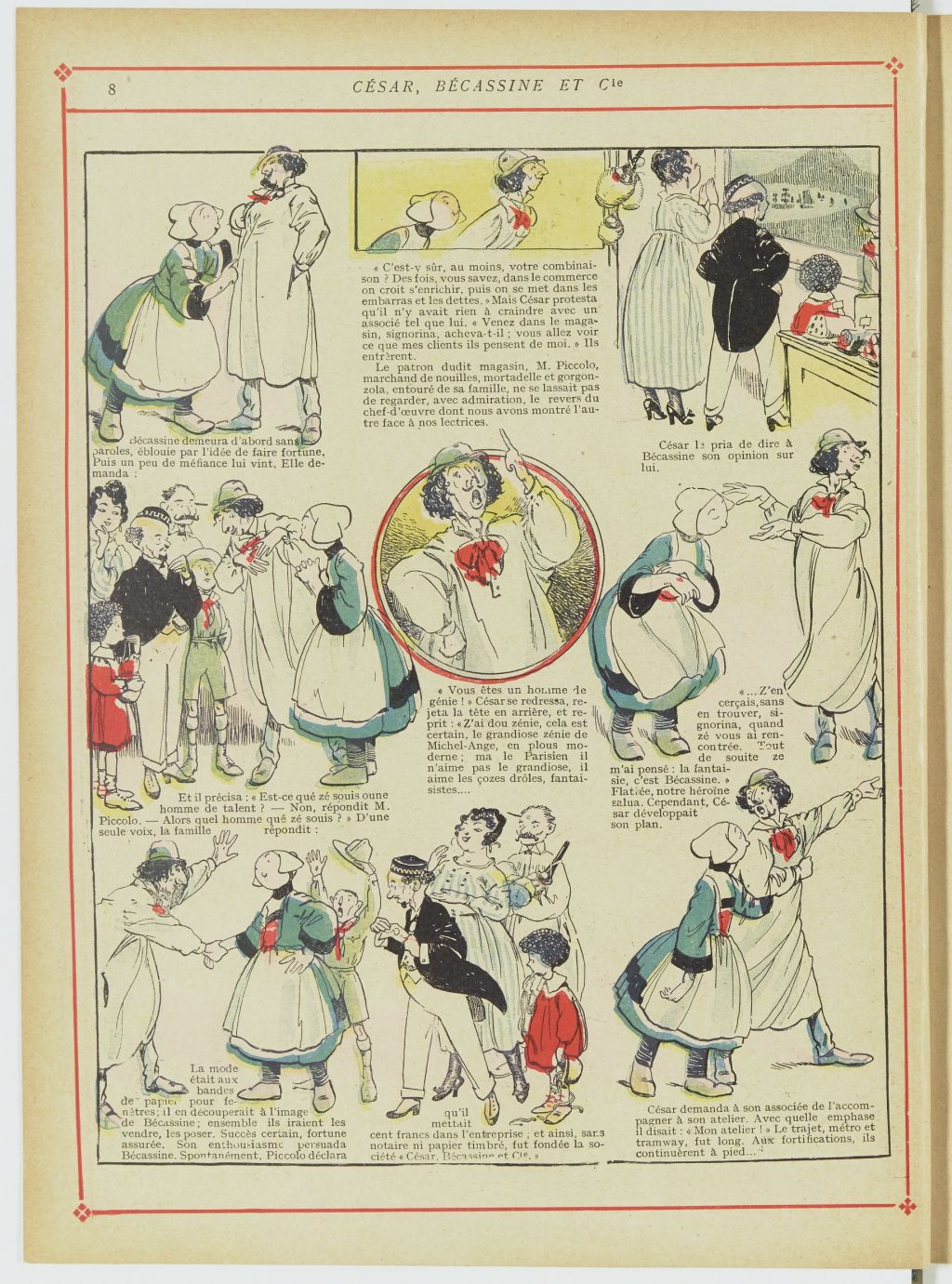 Bécassine – Bécassine chez les Turcs (1919), page 11. Caumery & J.-P. Pinchon. Domaine public. Source gallica.bnf.fr / BnF.