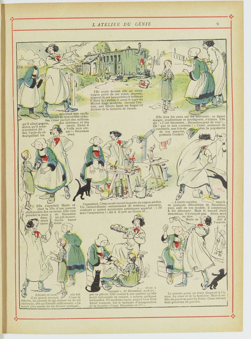 Bécassine – Bécassine chez les Turcs (1919), page 12. Caumery & J.-P. Pinchon. Domaine public. Source gallica.bnf.fr / BnF.