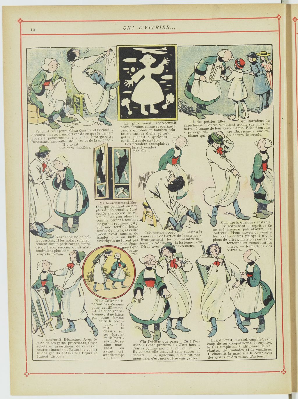 Bécassine – Bécassine chez les Turcs (1919), page 13. Caumery & J.-P. Pinchon. Domaine public. Source gallica.bnf.fr / BnF.
