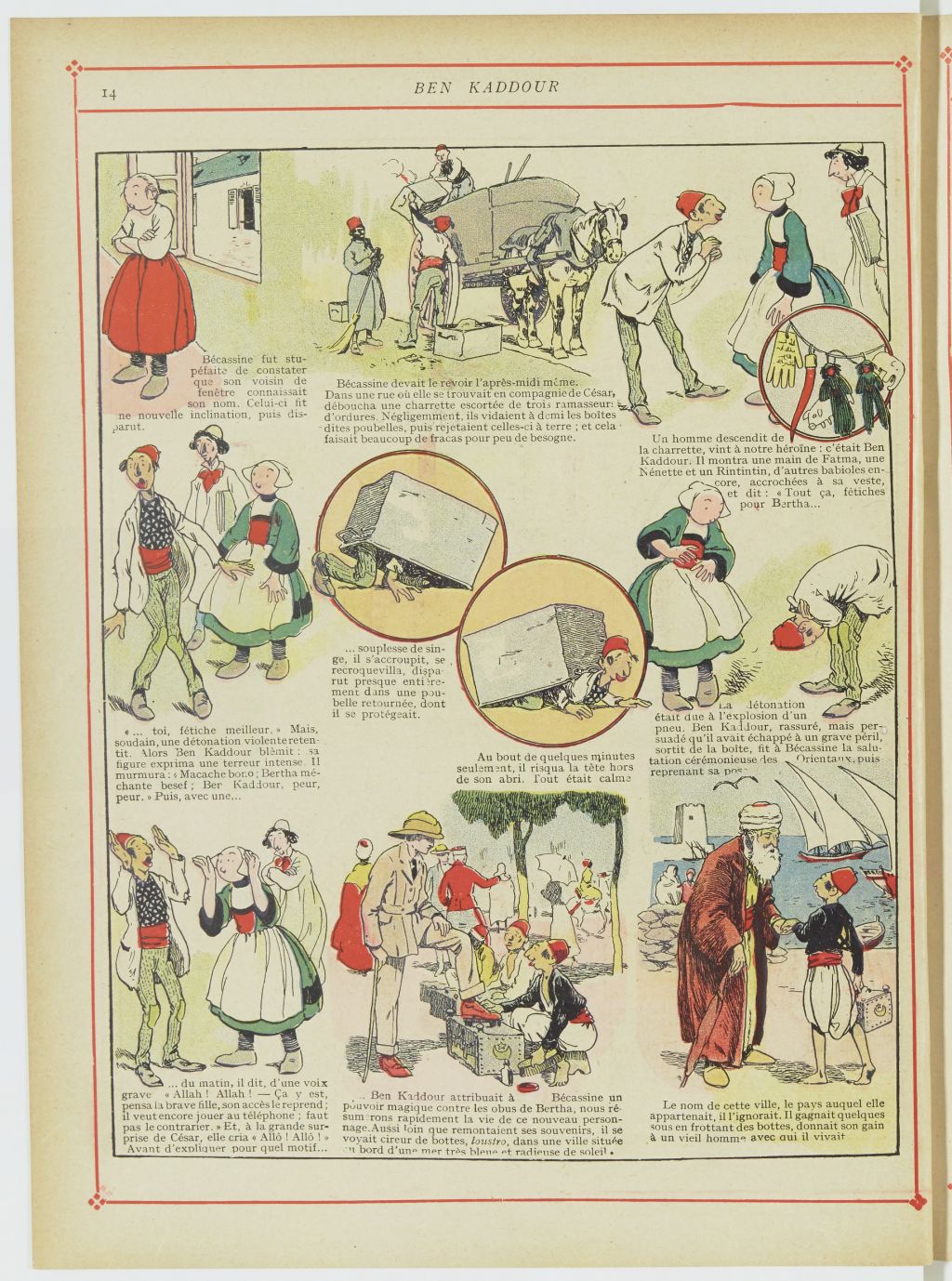 Bécassine – Bécassine chez les Turcs (1919), page 17. Caumery & J.-P. Pinchon. Domaine public. Source gallica.bnf.fr / BnF.