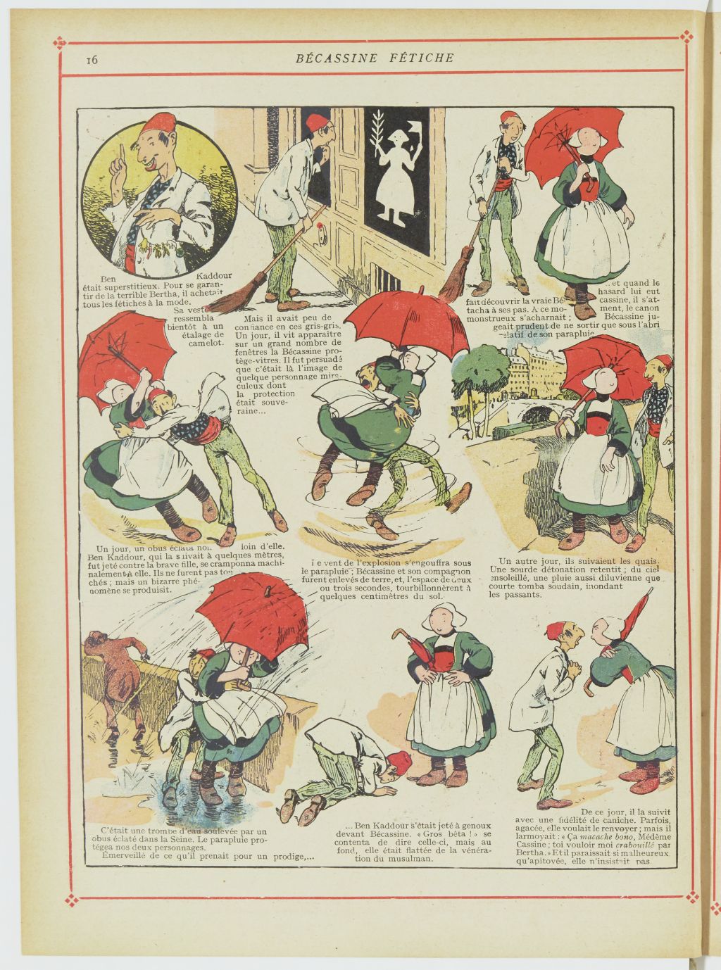 Bécassine – Bécassine chez les Turcs (1919), page 19. Caumery & J.-P. Pinchon. Domaine public. Source gallica.bnf.fr / BnF.