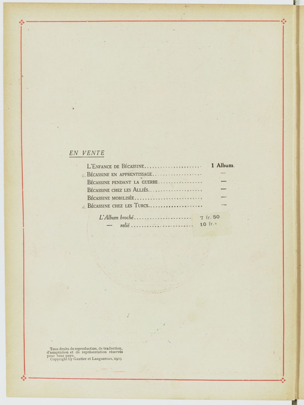 Bécassine – Bécassine chez les Turcs (1919), page 3. Caumery & J.-P. Pinchon. Domaine public. Source gallica.bnf.fr / BnF.