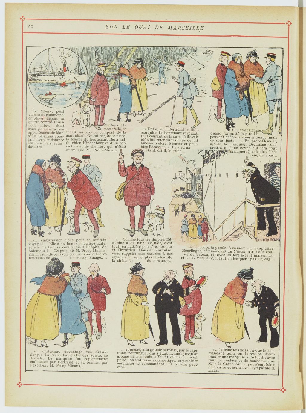Bécassine – Bécassine chez les Turcs (1919), page 23. Caumery & J.-P. Pinchon. Domaine public. Source gallica.bnf.fr / BnF.