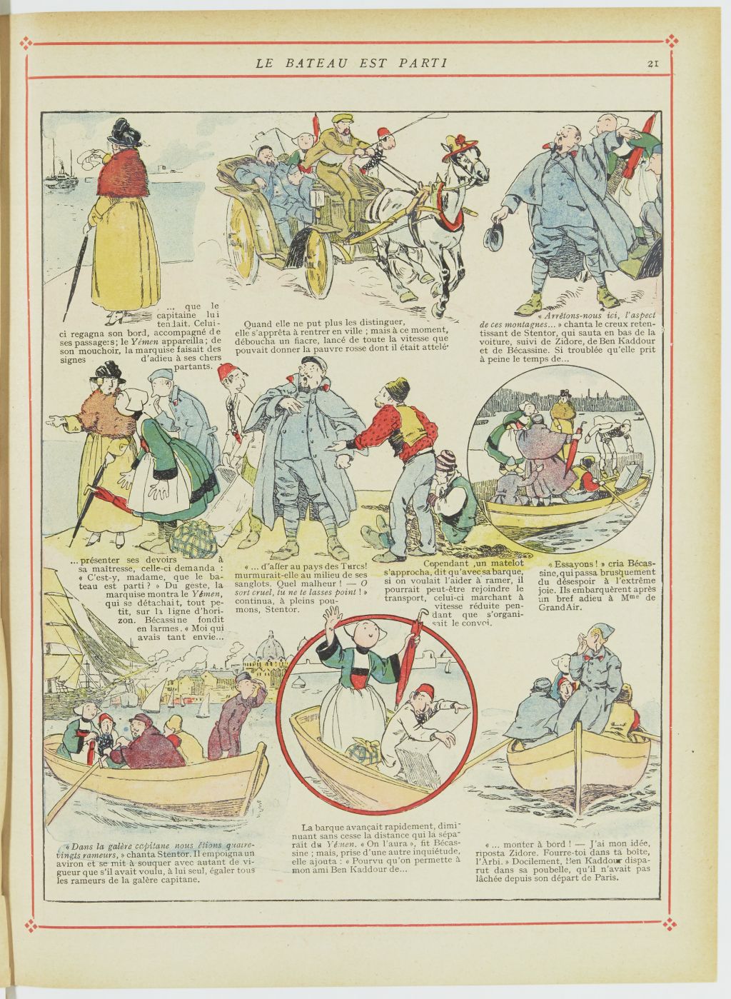 Bécassine – Bécassine chez les Turcs (1919), page 24. Caumery & J.-P. Pinchon. Domaine public. Source gallica.bnf.fr / BnF.