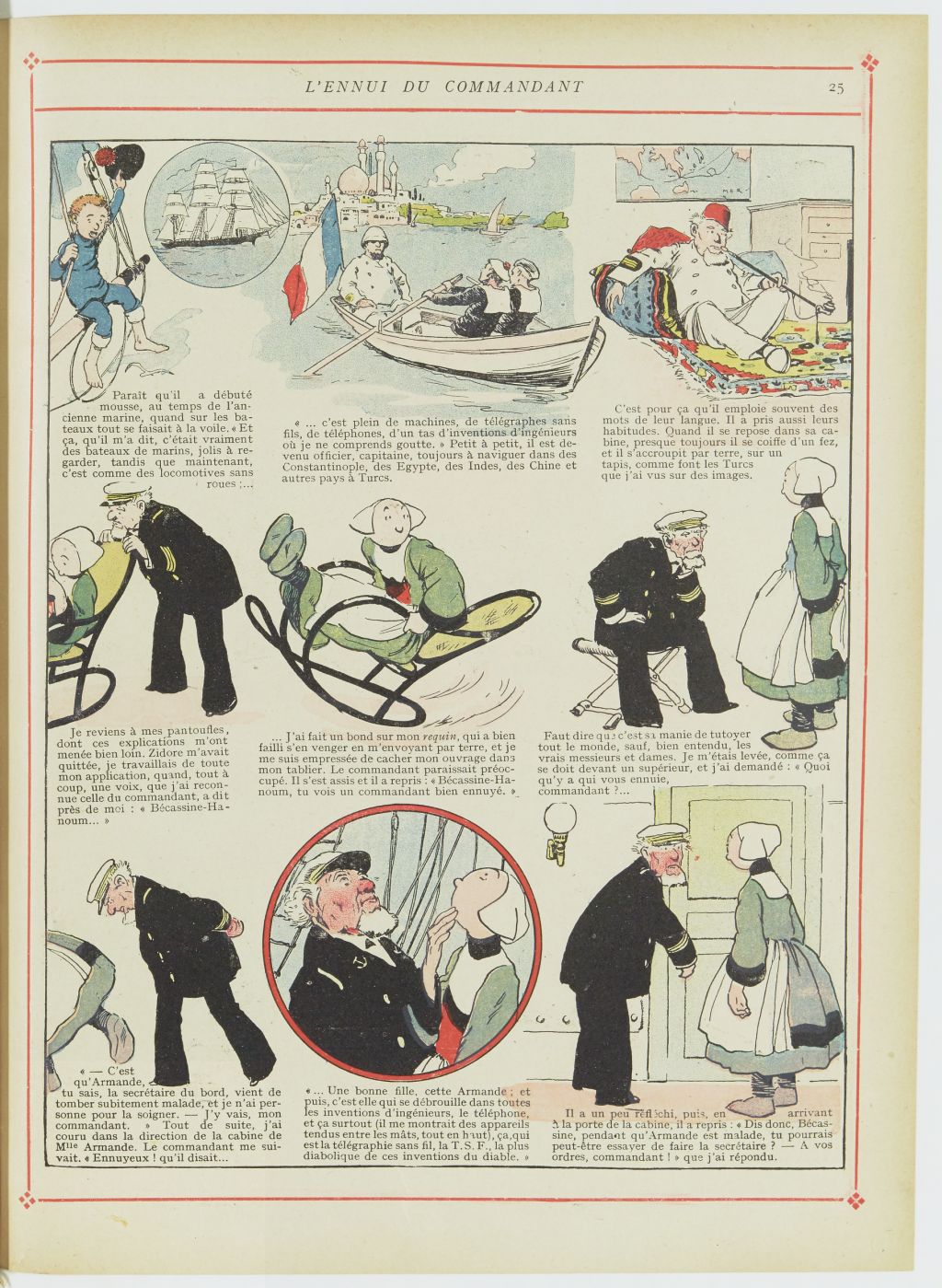 Bécassine – Bécassine chez les Turcs (1919), page 28. Caumery & J.-P. Pinchon. Domaine public. Source gallica.bnf.fr / BnF.