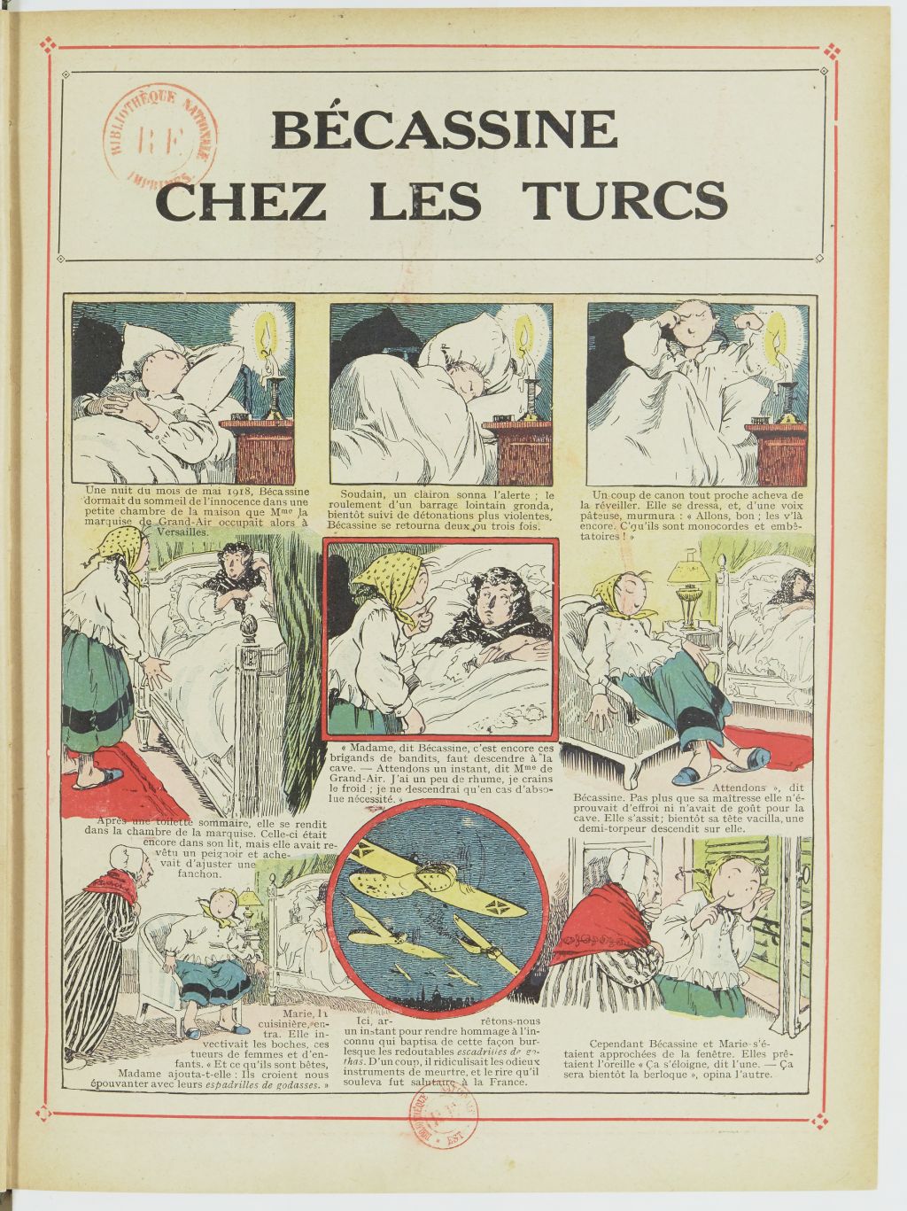 Bécassine – Bécassine chez les Turcs (1919), page 4. Caumery & J.-P. Pinchon. Domaine public. Source gallica.bnf.fr / BnF.