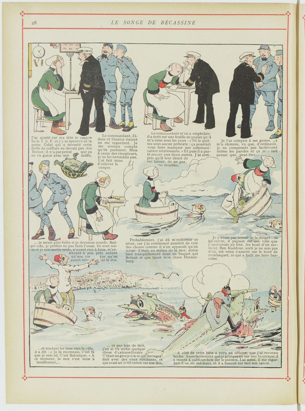 Bécassine – Bécassine chez les Turcs (1919), page 31. Caumery & J.-P. Pinchon. Domaine public. Source gallica.bnf.fr / BnF.