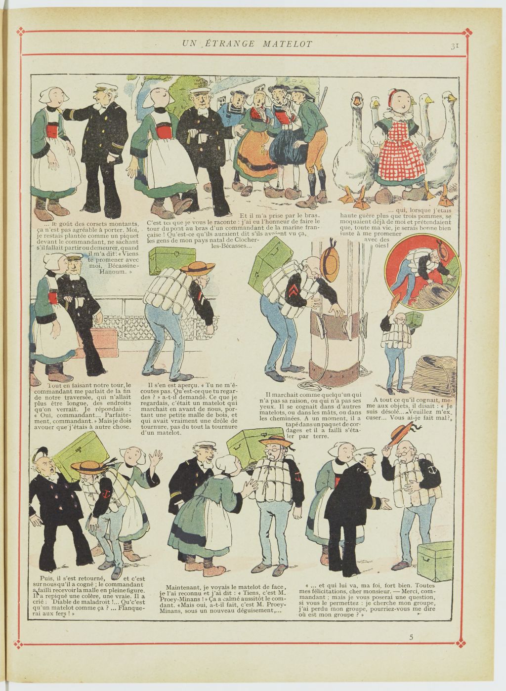 Bécassine – Bécassine chez les Turcs (1919), page 34. Caumery & J.-P. Pinchon. Domaine public. Source gallica.bnf.fr / BnF.