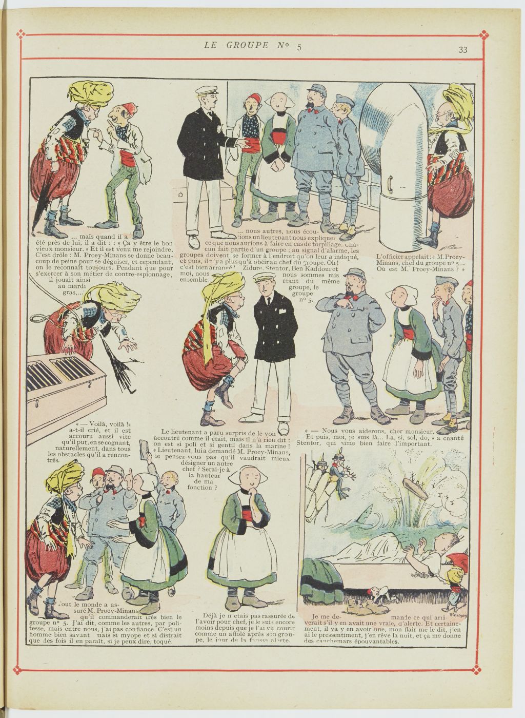 Bécassine – Bécassine chez les Turcs (1919), page 36. Caumery & J.-P. Pinchon. Domaine public. Source gallica.bnf.fr / BnF.