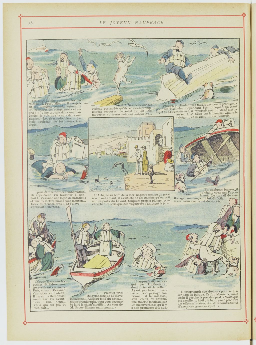 Bécassine – Bécassine chez les Turcs (1919), page 41. Caumery & J.-P. Pinchon. Domaine public. Source gallica.bnf.fr / BnF.
