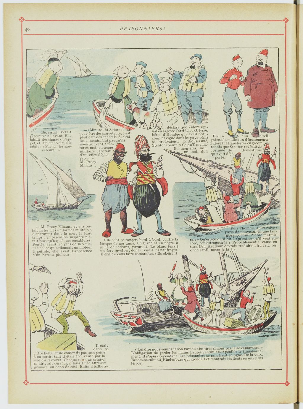 Bécassine – Bécassine chez les Turcs (1919), page 43. Caumery & J.-P. Pinchon. Domaine public. Source gallica.bnf.fr / BnF.