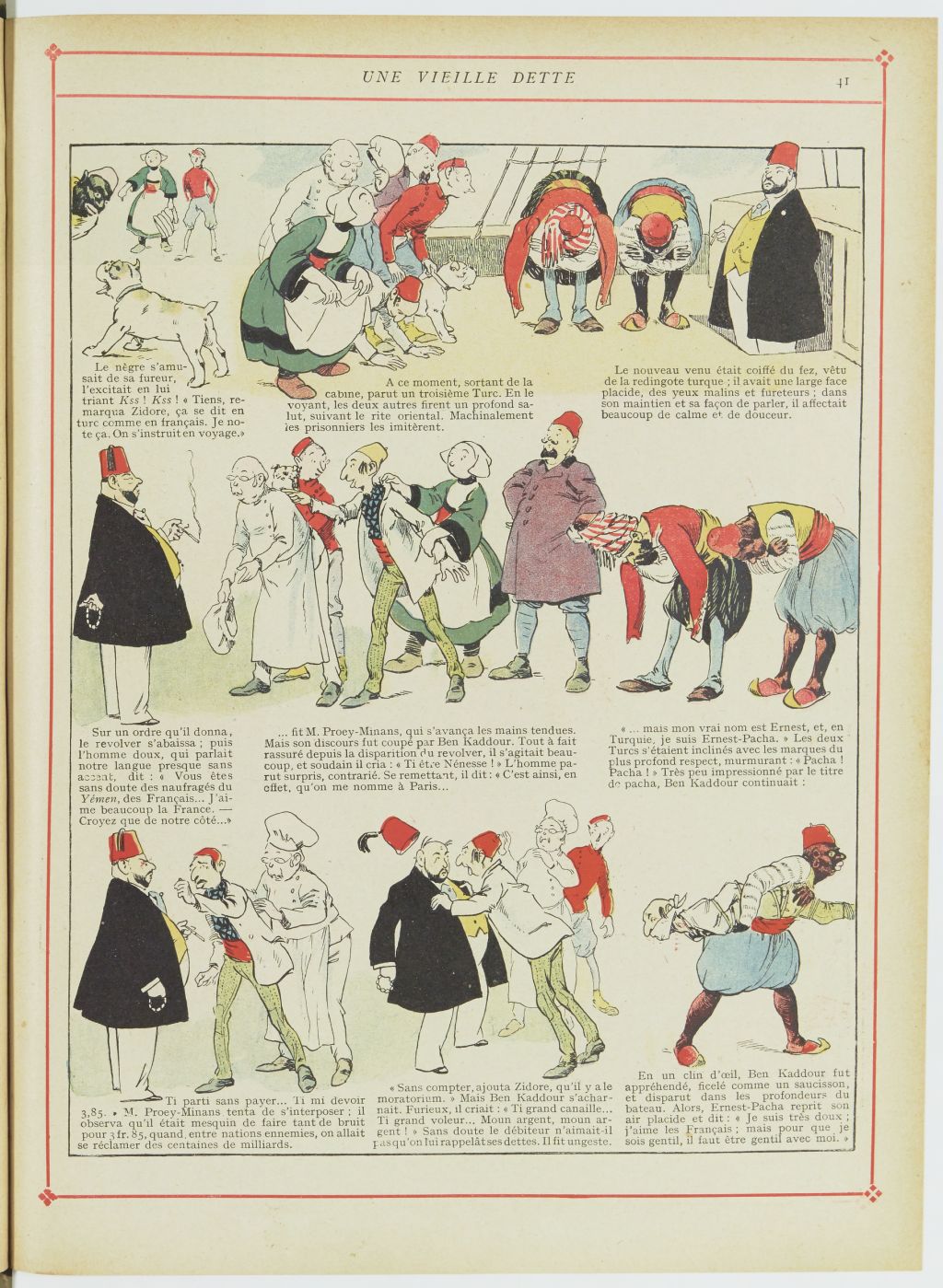 Bécassine – Bécassine chez les Turcs (1919), page 44. Caumery & J.-P. Pinchon. Domaine public. Source gallica.bnf.fr / BnF.