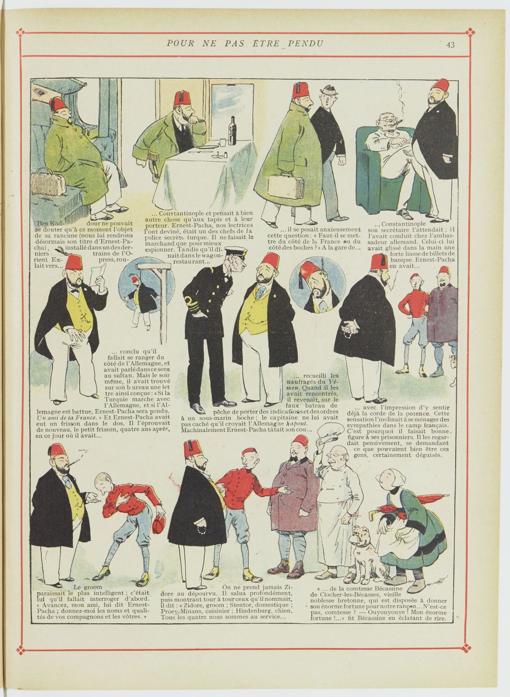 Bécassine – Bécassine chez les Turcs (1919), page 46. Caumery & J.-P. Pinchon. Domaine public. Source gallica.bnf.fr / BnF.