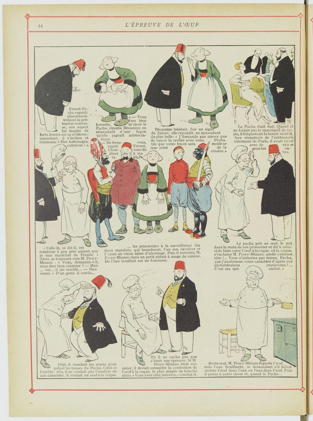 Bécassine – Bécassine chez les Turcs (1919), page 47. Caumery & J.-P. Pinchon. Domaine public. Source gallica.bnf.fr / BnF.