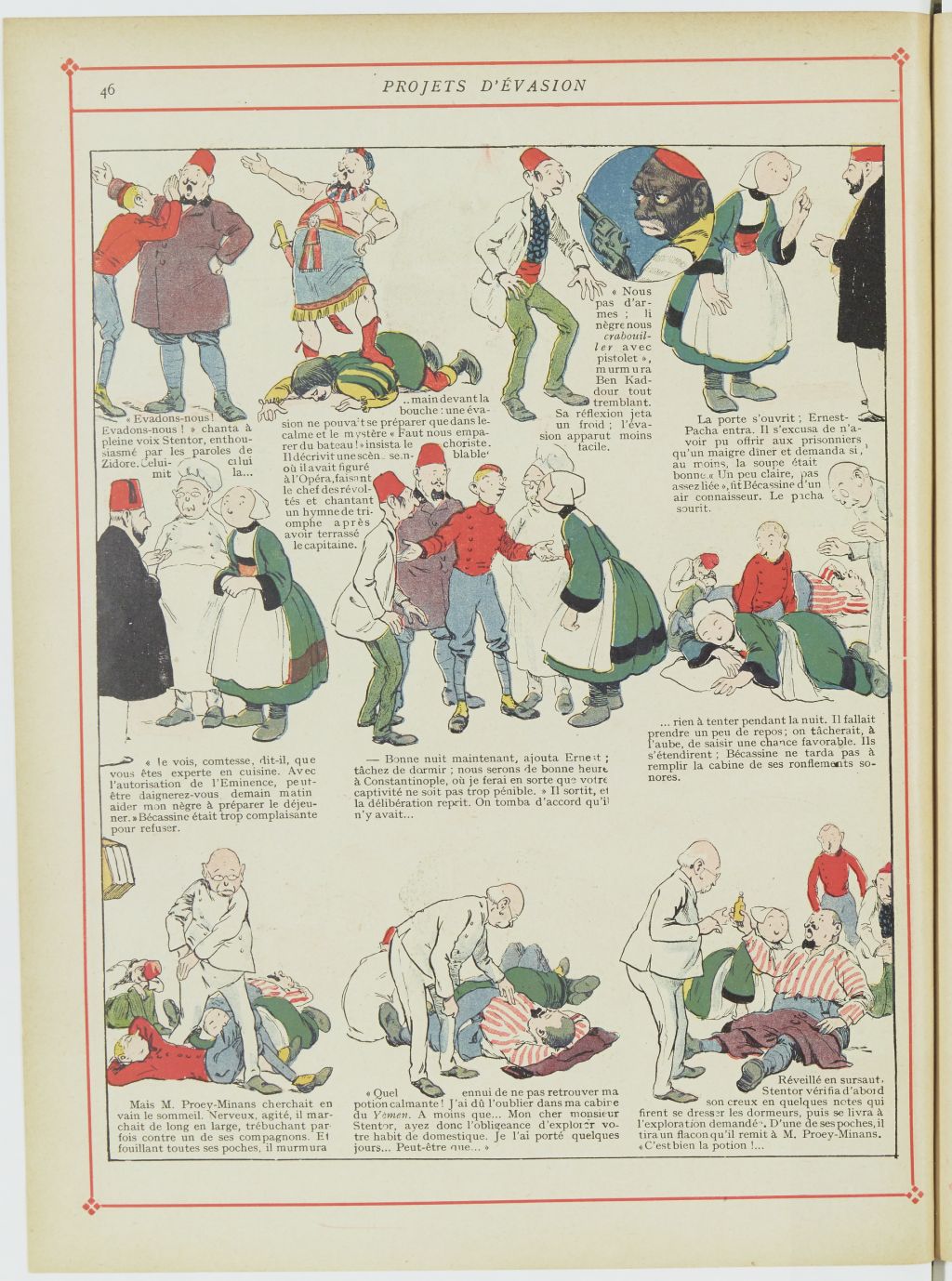 Bécassine – Bécassine chez les Turcs (1919), page 49. Caumery & J.-P. Pinchon. Domaine public. Source gallica.bnf.fr / BnF.