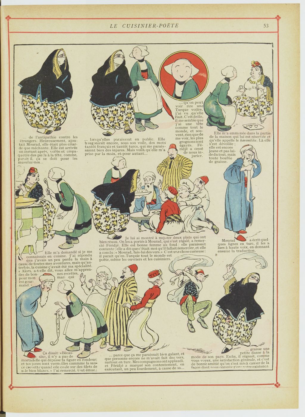 Bécassine – Bécassine chez les Turcs (1919), page 56. Caumery & J.-P. Pinchon. Domaine public. Source gallica.bnf.fr / BnF.