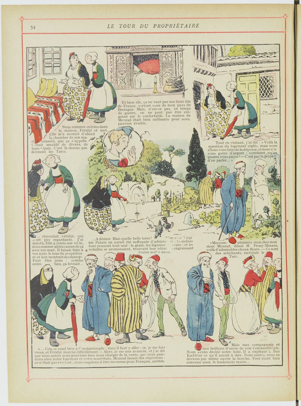 Bécassine – Bécassine chez les Turcs (1919), page 57. Caumery & J.-P. Pinchon. Domaine public. Source gallica.bnf.fr / BnF.
