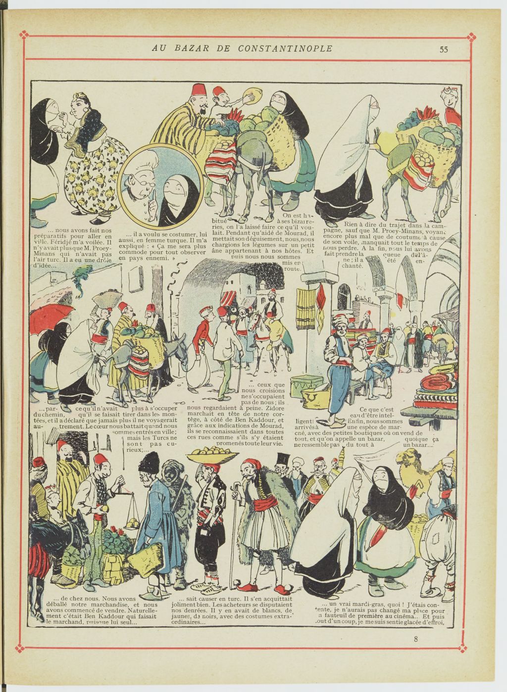 Bécassine – Bécassine chez les Turcs (1919), page 58. Caumery & J.-P. Pinchon. Domaine public. Source gallica.bnf.fr / BnF.