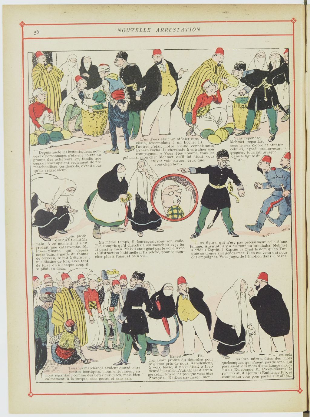 Bécassine – Bécassine chez les Turcs (1919), page 59. Caumery & J.-P. Pinchon. Domaine public. Source gallica.bnf.fr / BnF.