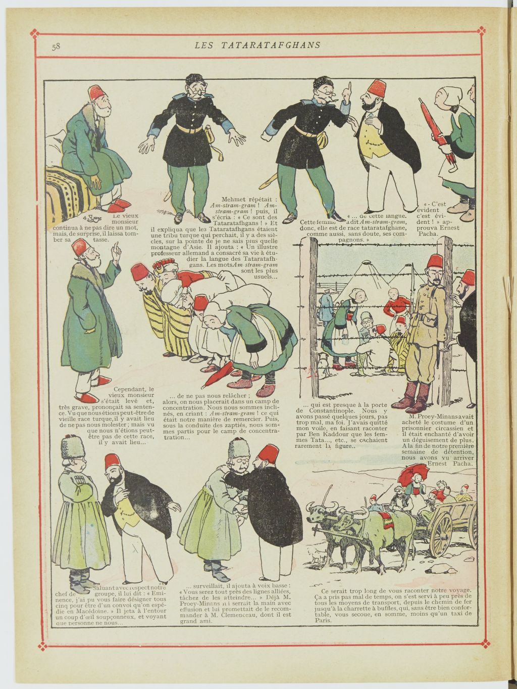 Bécassine – Bécassine chez les Turcs (1919), page 61. Caumery & J.-P. Pinchon. Domaine public. Source gallica.bnf.fr / BnF.