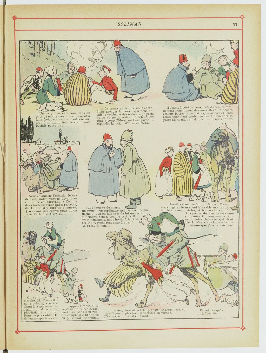 Bécassine – Bécassine chez les Turcs (1919), page 62. Caumery & J.-P. Pinchon. Domaine public. Source gallica.bnf.fr / BnF.