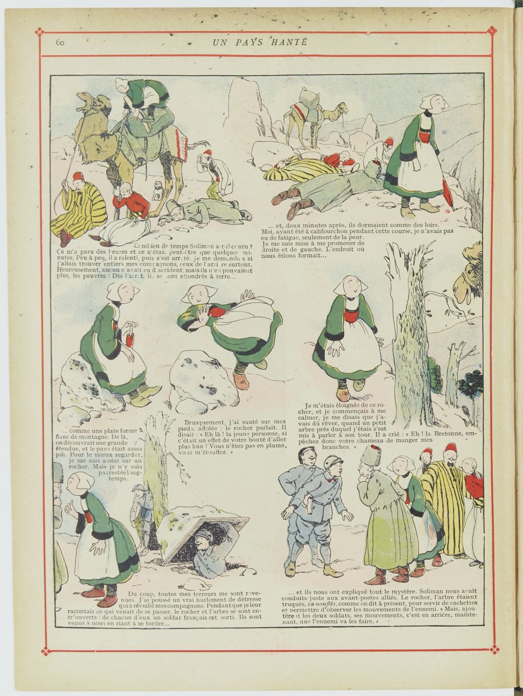 Bécassine – Bécassine chez les Turcs (1919), page 63. Caumery & J.-P. Pinchon. Domaine public. Source gallica.bnf.fr / BnF.
