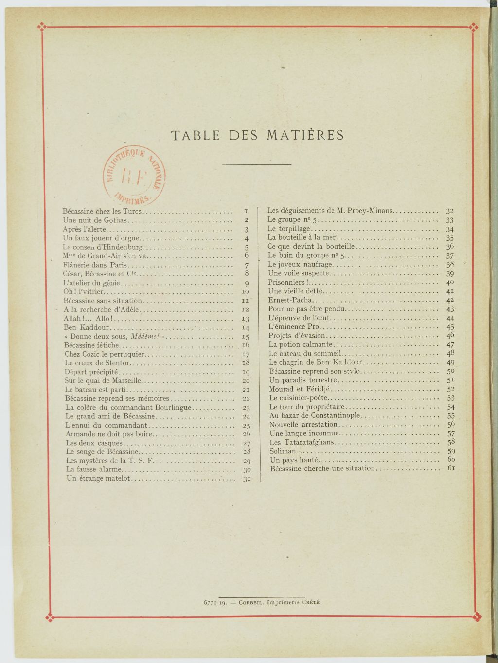 Bécassine – Bécassine chez les Turcs (1919), page 65. Caumery & J.-P. Pinchon. Domaine public. Source gallica.bnf.fr / BnF.