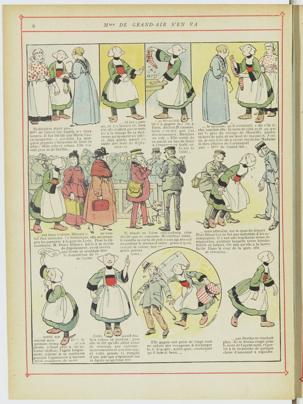 Bécassine – Bécassine chez les Turcs (1919), page 9. Caumery & J.-P. Pinchon. Domaine public. Source gallica.bnf.fr / BnF.