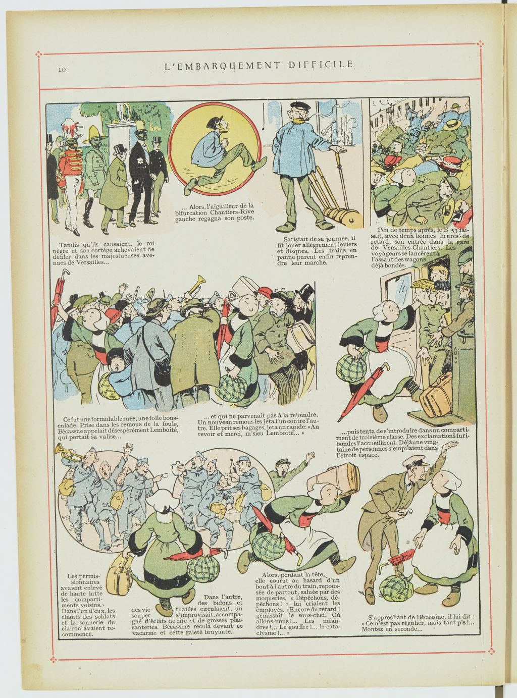 Bécassine – Les Cent Métiers de Bécassine (1920), page 11. Caumery & J.-P. Pinchon. Domaine public. Source gallica.bnf.fr / BnF.