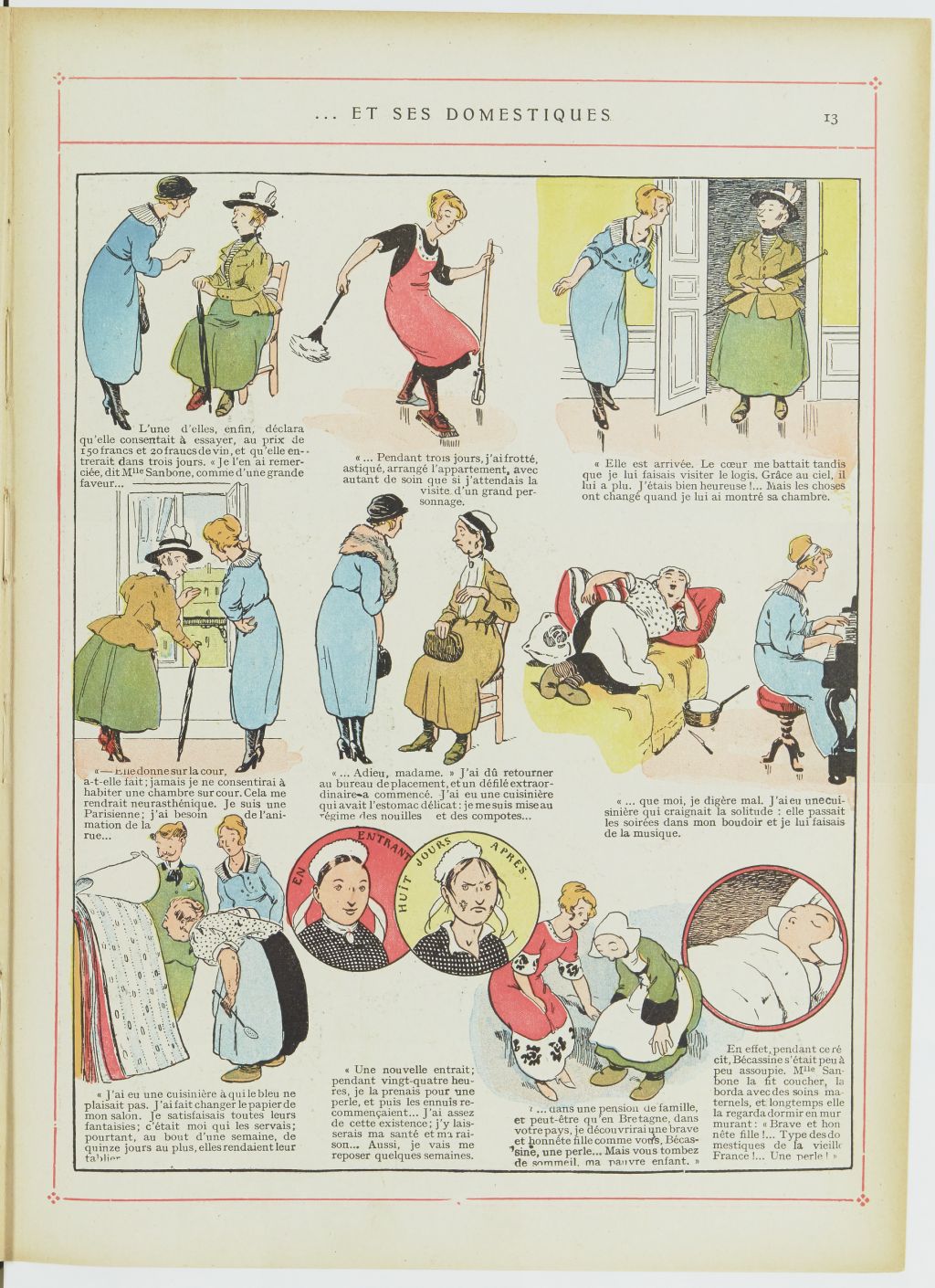 Bécassine – Les Cent Métiers de Bécassine (1920), page 14. Caumery & J.-P. Pinchon. Domaine public. Source gallica.bnf.fr / BnF.