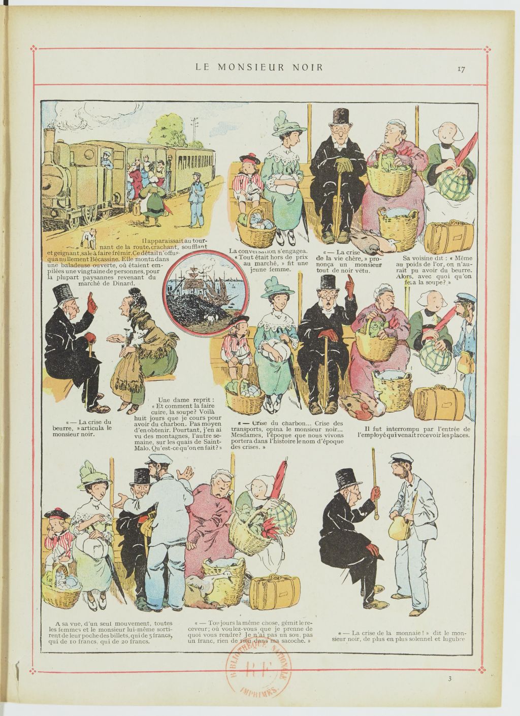 Bécassine – Les Cent Métiers de Bécassine (1920), page 18. Caumery & J.-P. Pinchon. Domaine public. Source gallica.bnf.fr / BnF.