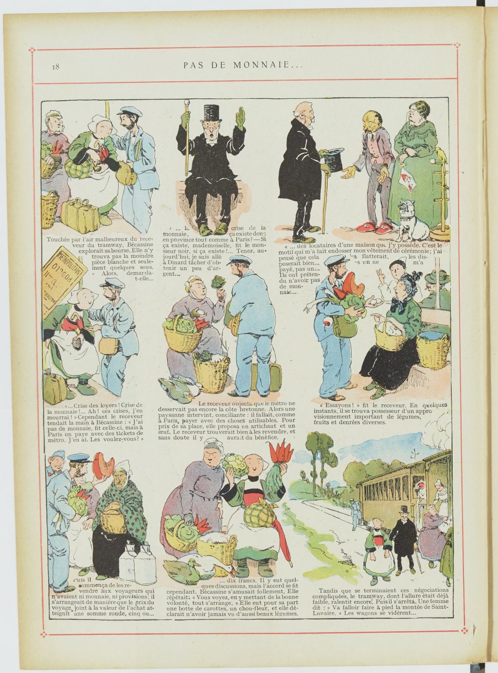 Bécassine – Les Cent Métiers de Bécassine (1920), page 19. Caumery & J.-P. Pinchon. Domaine public. Source gallica.bnf.fr / BnF.