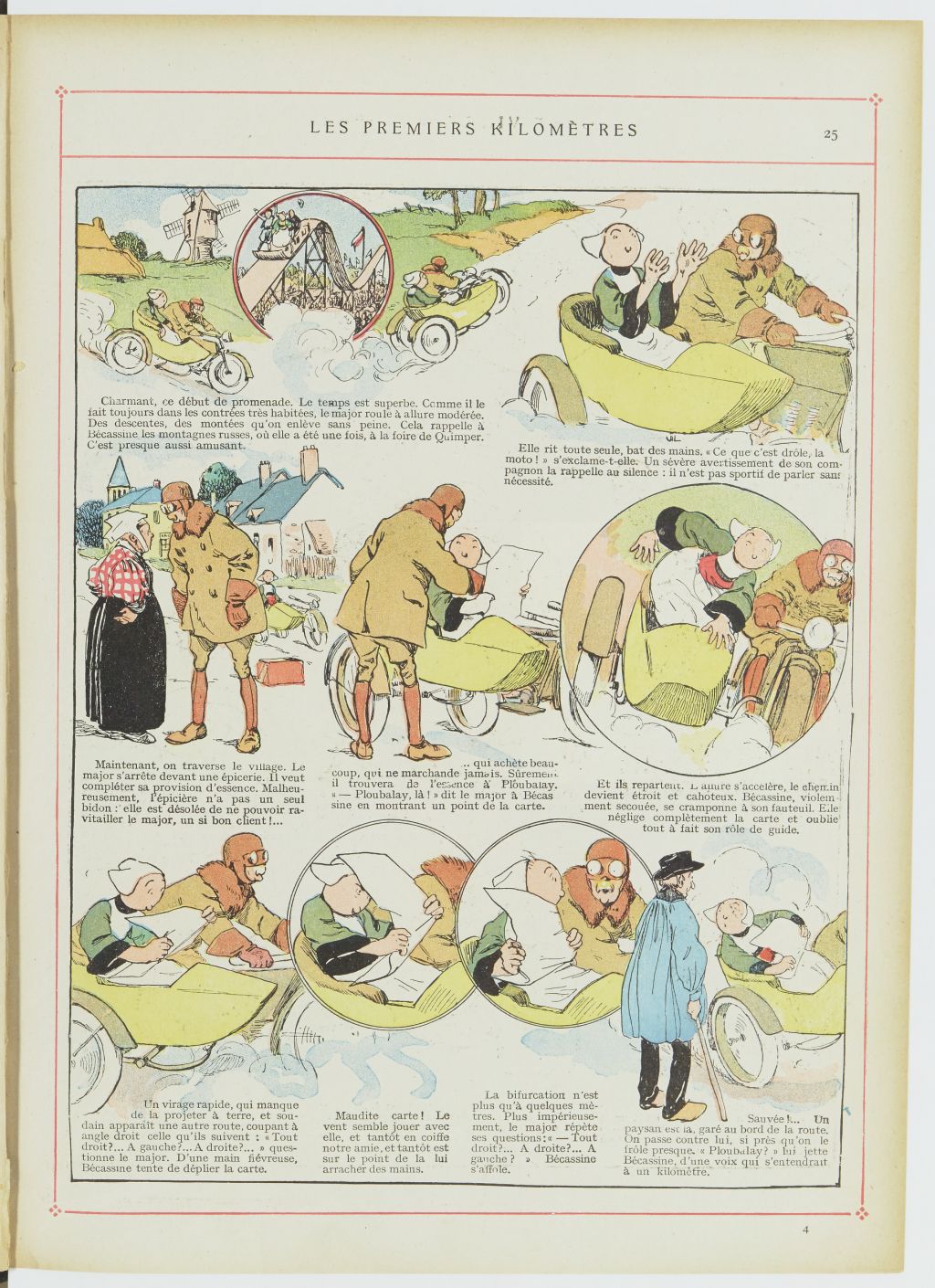 Bécassine – Les Cent Métiers de Bécassine (1920), page 26. Caumery & J.-P. Pinchon. Domaine public. Source gallica.bnf.fr / BnF.