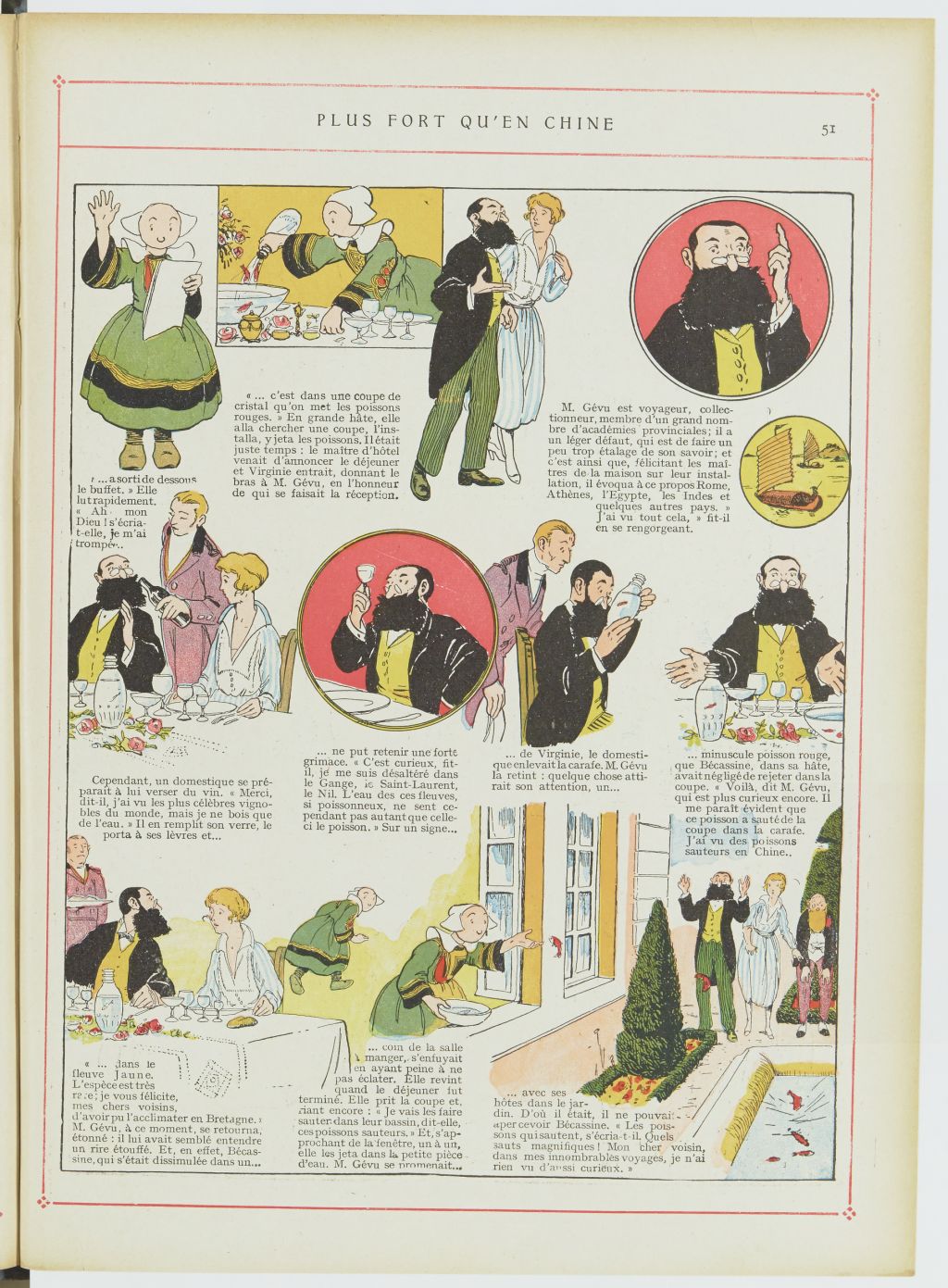Bécassine – Les Cent Métiers de Bécassine (1920), page 52. Caumery & J.-P. Pinchon. Domaine public. Source gallica.bnf.fr / BnF.