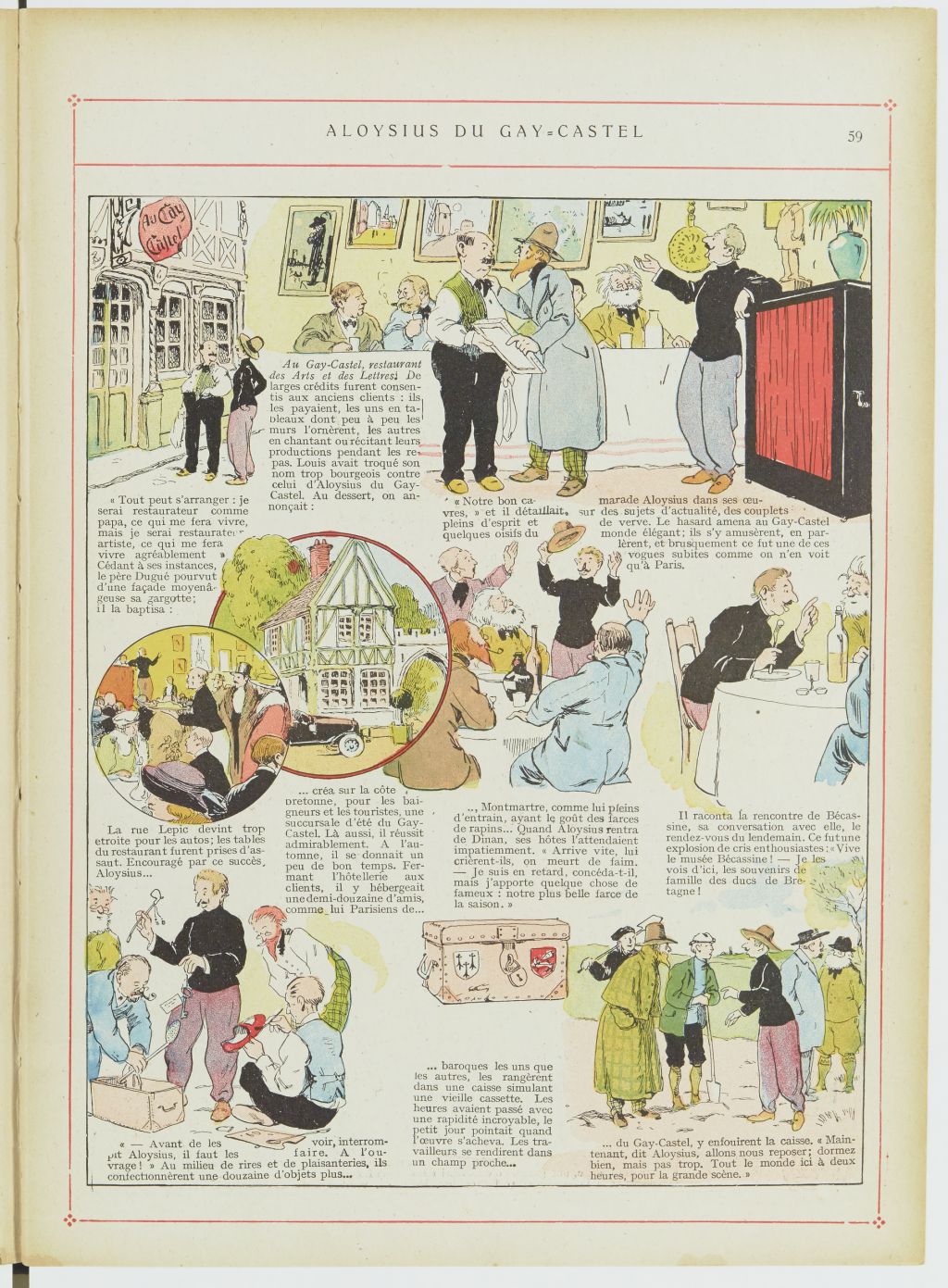 Bécassine – Les Cent Métiers de Bécassine (1920), page 60. Caumery & J.-P. Pinchon. Domaine public. Source gallica.bnf.fr / BnF.