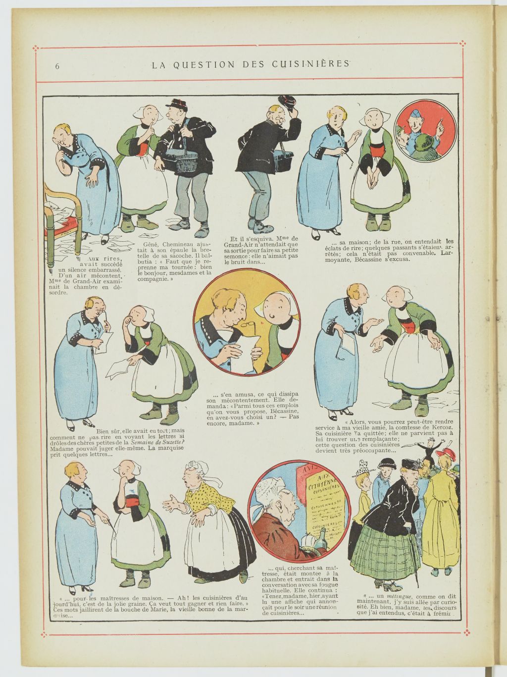 Bécassine – Les Cent Métiers de Bécassine (1920), page 7. Caumery & J.-P. Pinchon. Domaine public. Source gallica.bnf.fr / BnF.