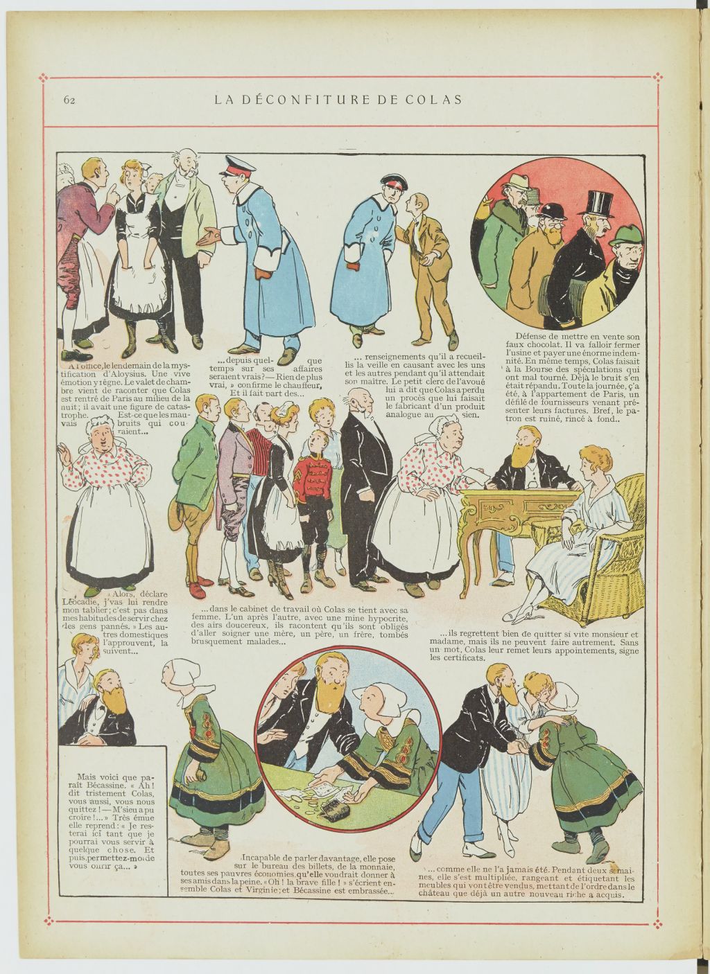 Bécassine – Les Cent Métiers de Bécassine (1920), page 63. Caumery & J.-P. Pinchon. Domaine public. Source gallica.bnf.fr / BnF.