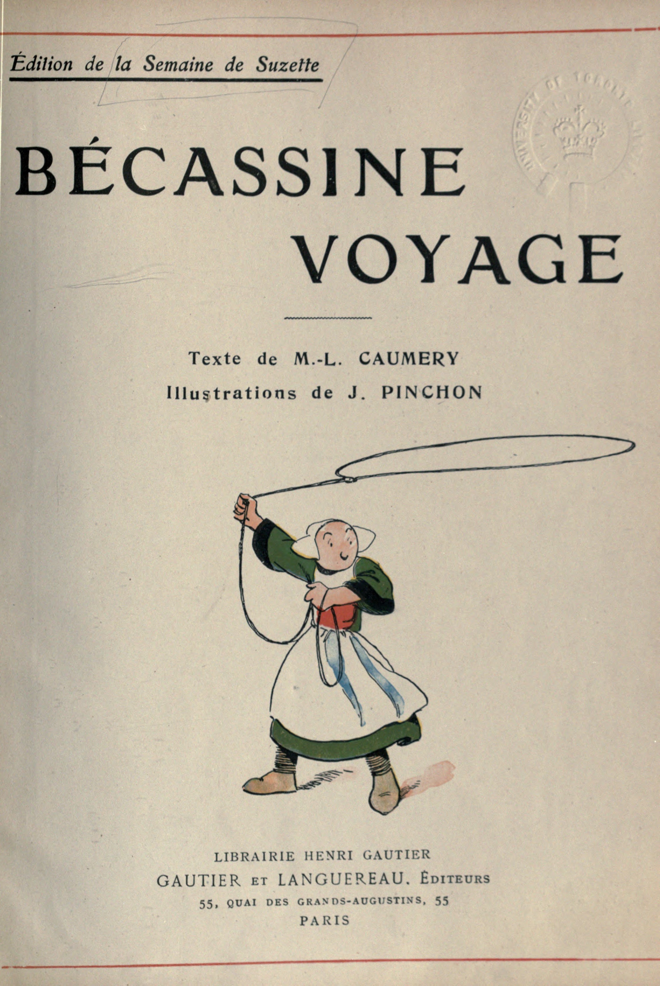 Bécassine – Bécassine voyage (1921), page 2. Caumery & J.-P. Pinchon. Domaine public.