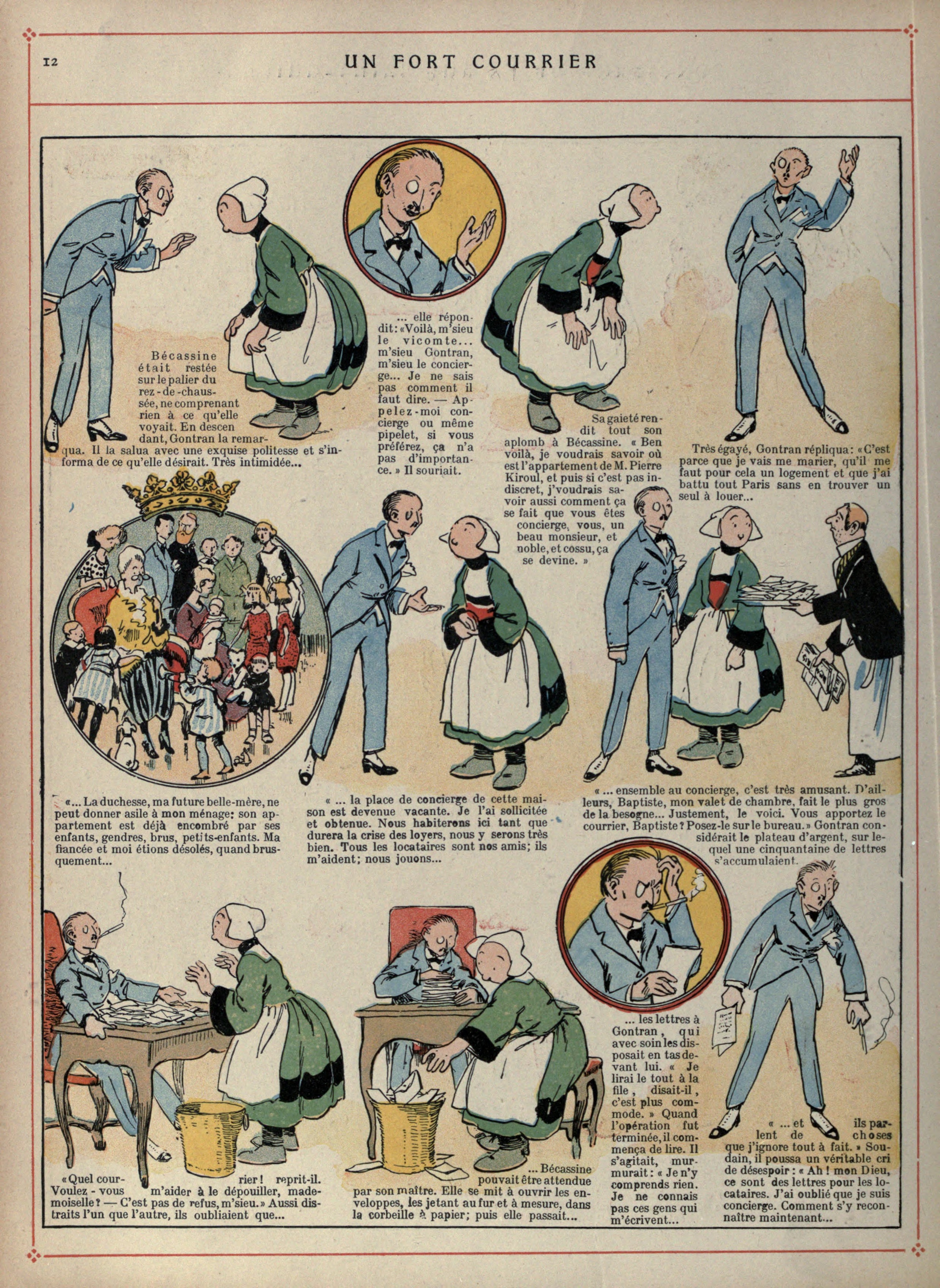 Bécassine – Bécassine voyage (1921), page 13. Caumery & J.-P. Pinchon. Domaine public.