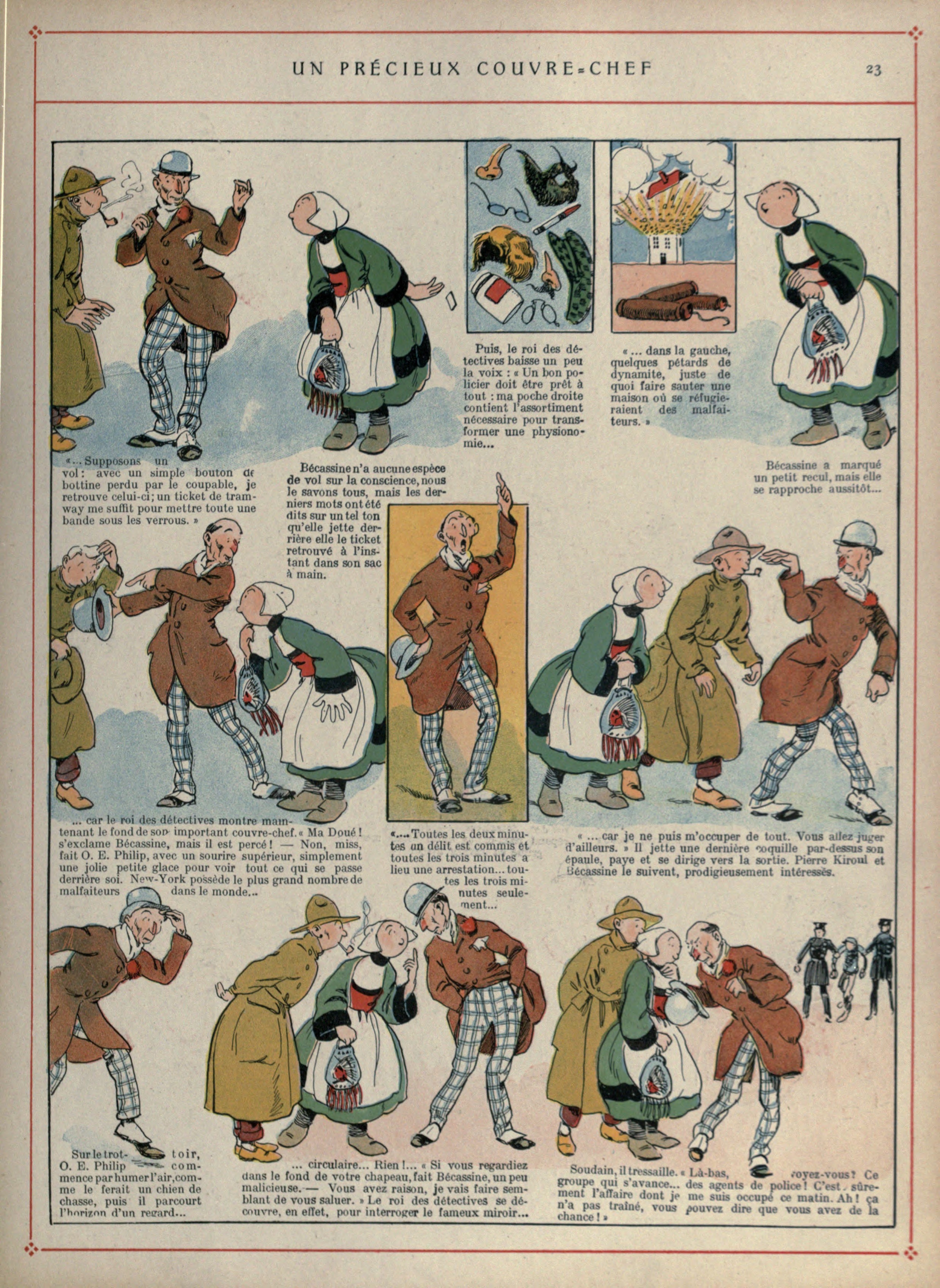 Bécassine – Bécassine voyage (1921), page 24. Caumery & J.-P. Pinchon. Domaine public.