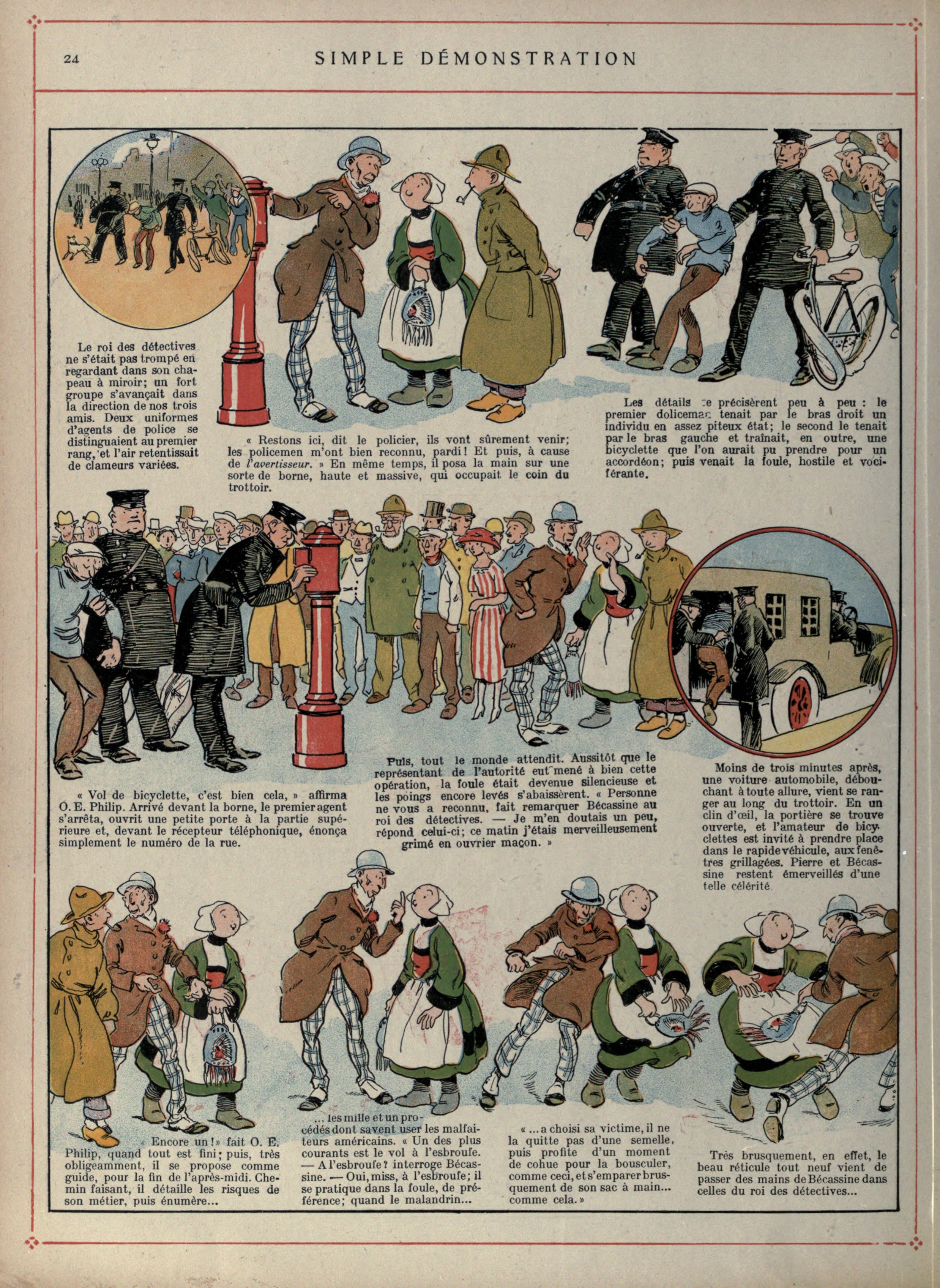 Bécassine – Bécassine voyage (1921), page 25. Caumery & J.-P. Pinchon. Domaine public.