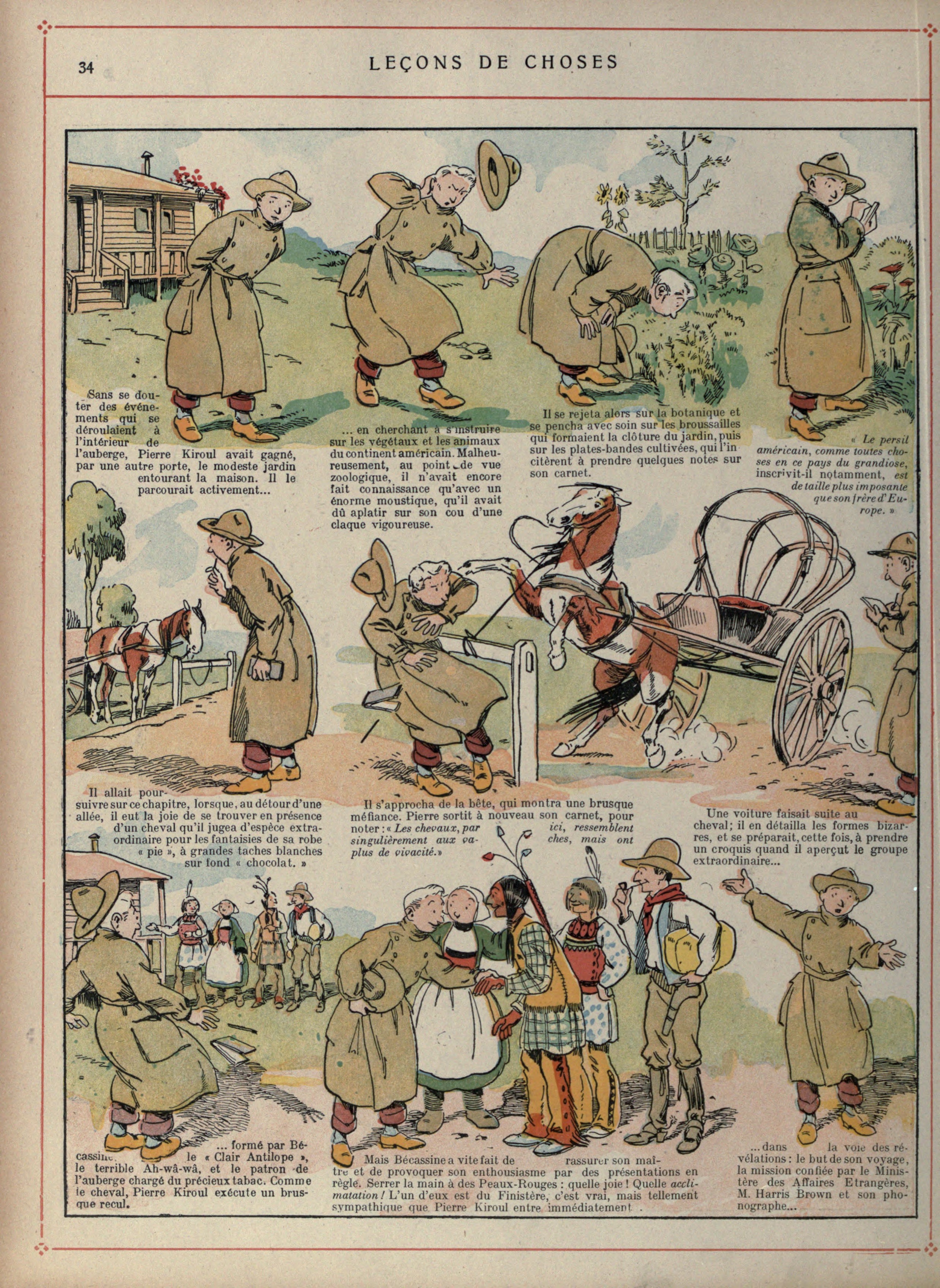 Bécassine – Bécassine voyage (1921), page 35. Caumery & J.-P. Pinchon. Domaine public.