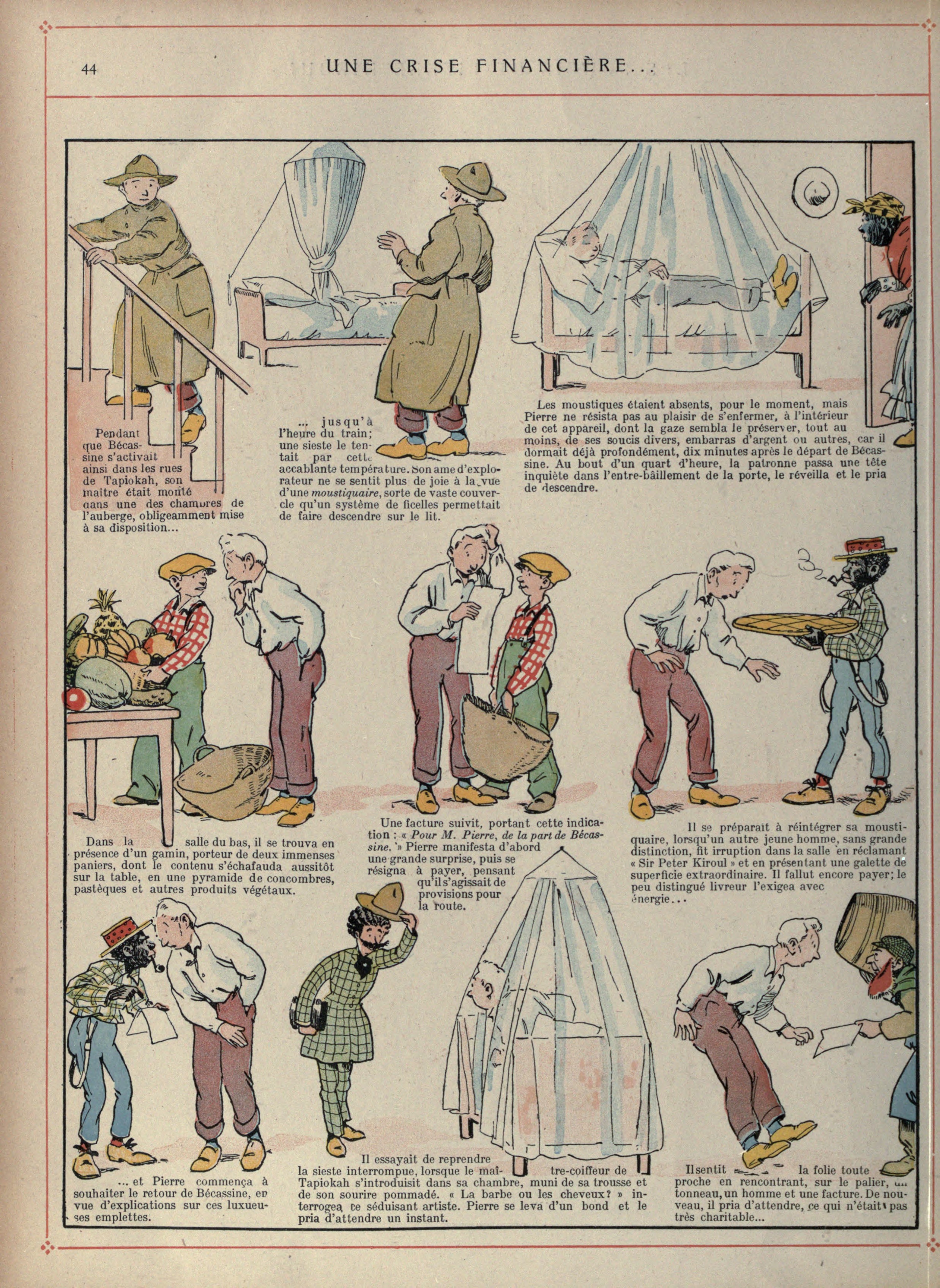 Bécassine – Bécassine voyage (1921), page 45. Caumery & J.-P. Pinchon. Domaine public.