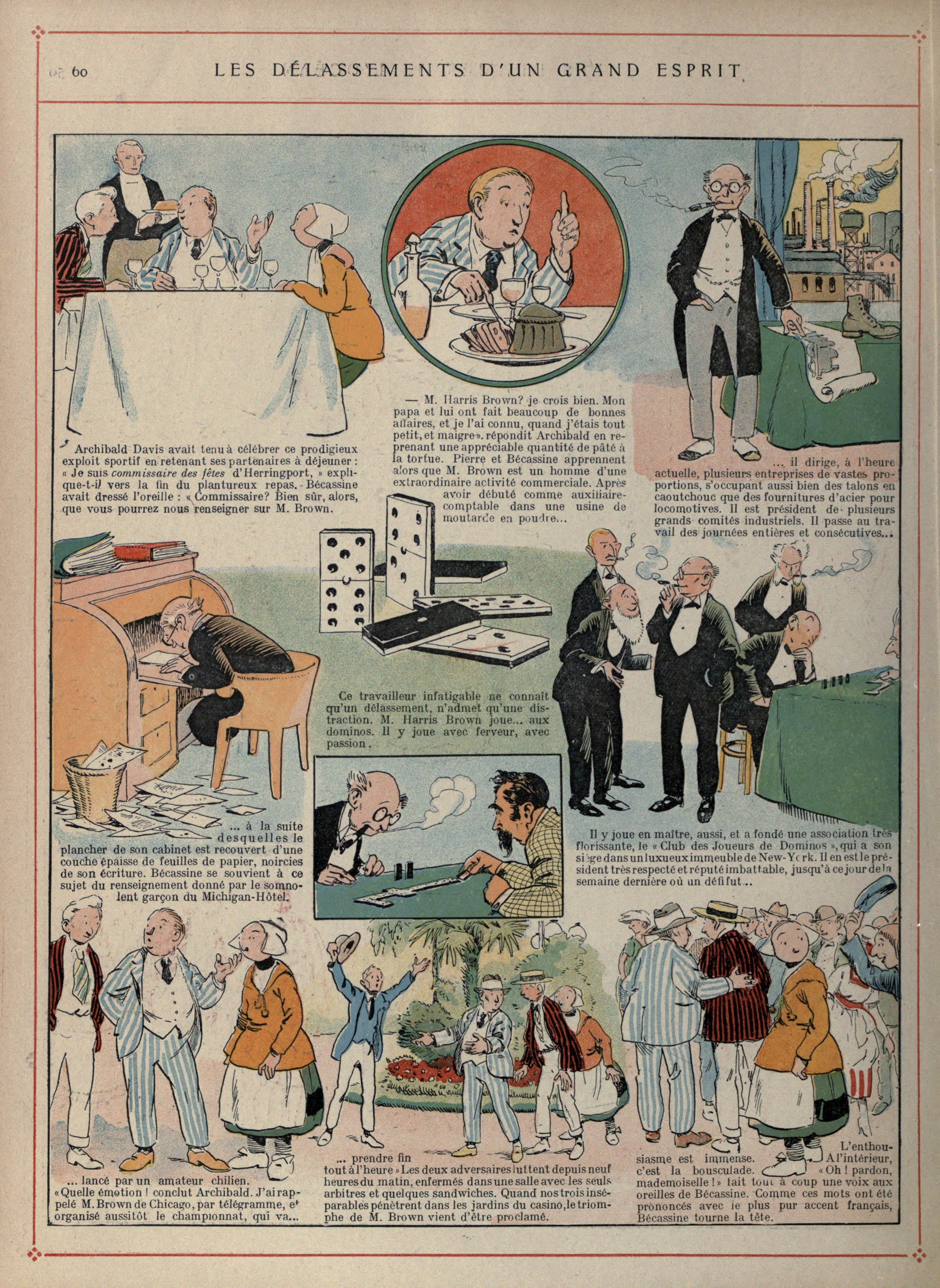 Bécassine – Bécassine voyage (1921), page 61. Caumery & J.-P. Pinchon. Domaine public.