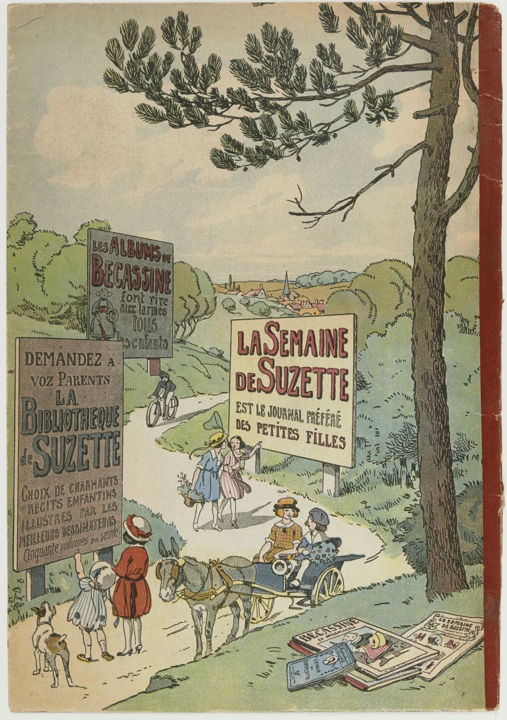 Bécassine – L'Alphabet de Bécassine (1921), page 20. Caumery & J.-P. Pinchon. Domaine public. Source gallica.bnf.fr / BnF.