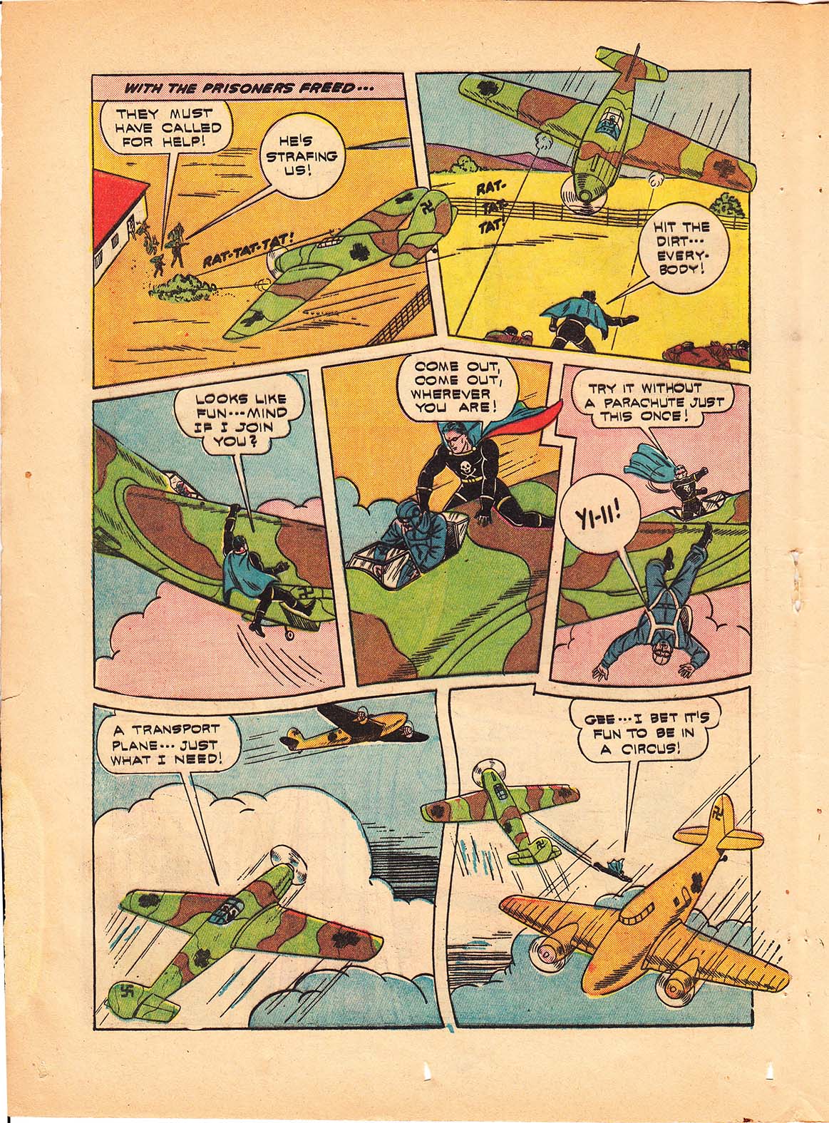 Black Terror, page 28. Black Terror. Public domain in the United States. Intended scans: Digital Comic Museum and Comic Book Plus. https://digitalcomicmuseum.com/