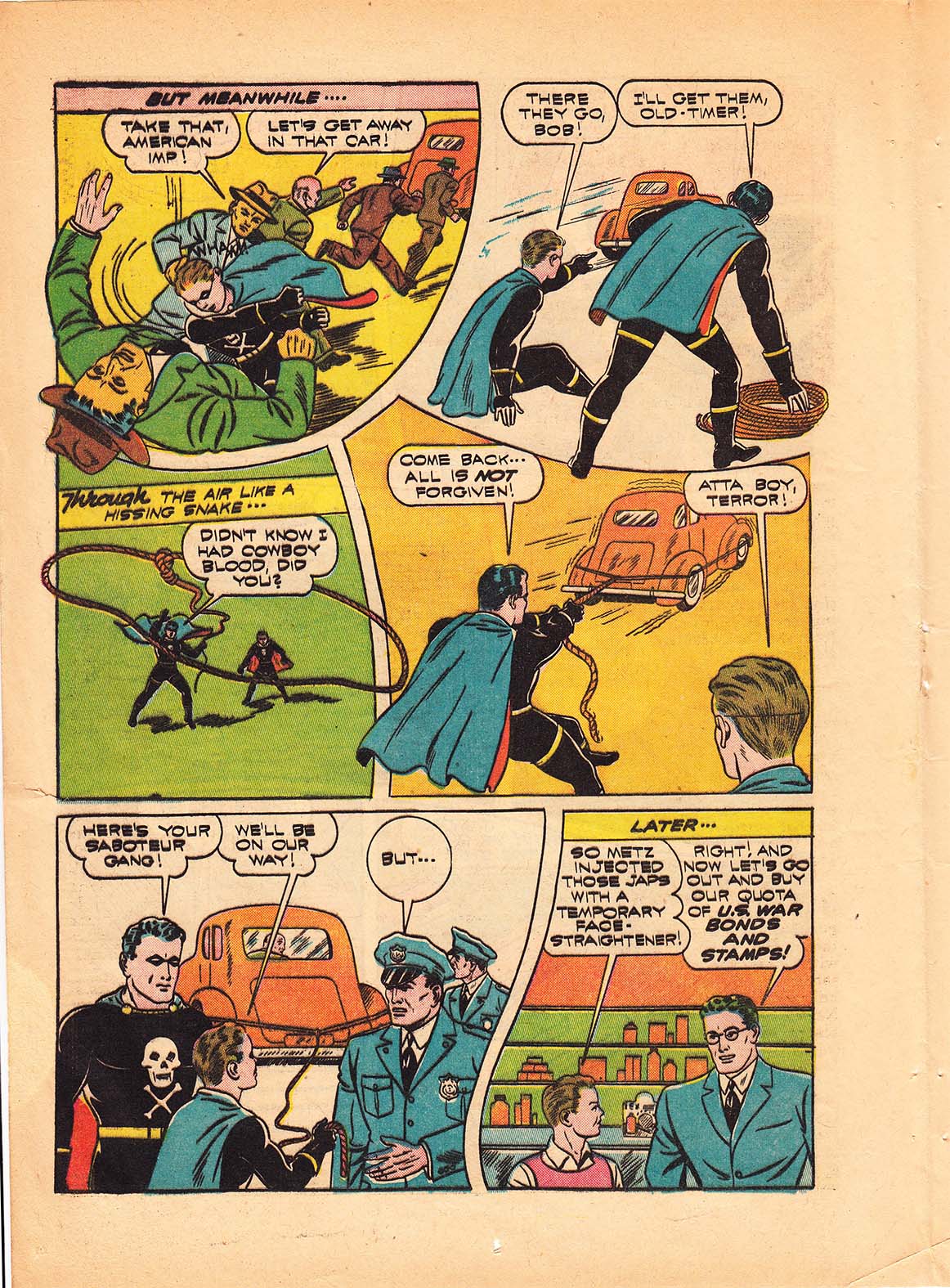 Black Terror, page 44. Black Terror. Public domain in the United States. Intended scans: Digital Comic Museum and Comic Book Plus. https://digitalcomicmuseum.com/