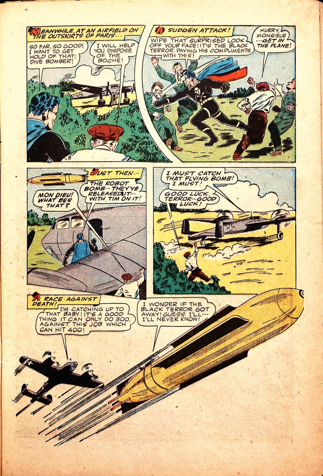 Black Terror, page 11. Black Terror. Public domain in the United States. Intended scans: Digital Comic Museum and Comic Book Plus. https://digitalcomicmuseum.com/