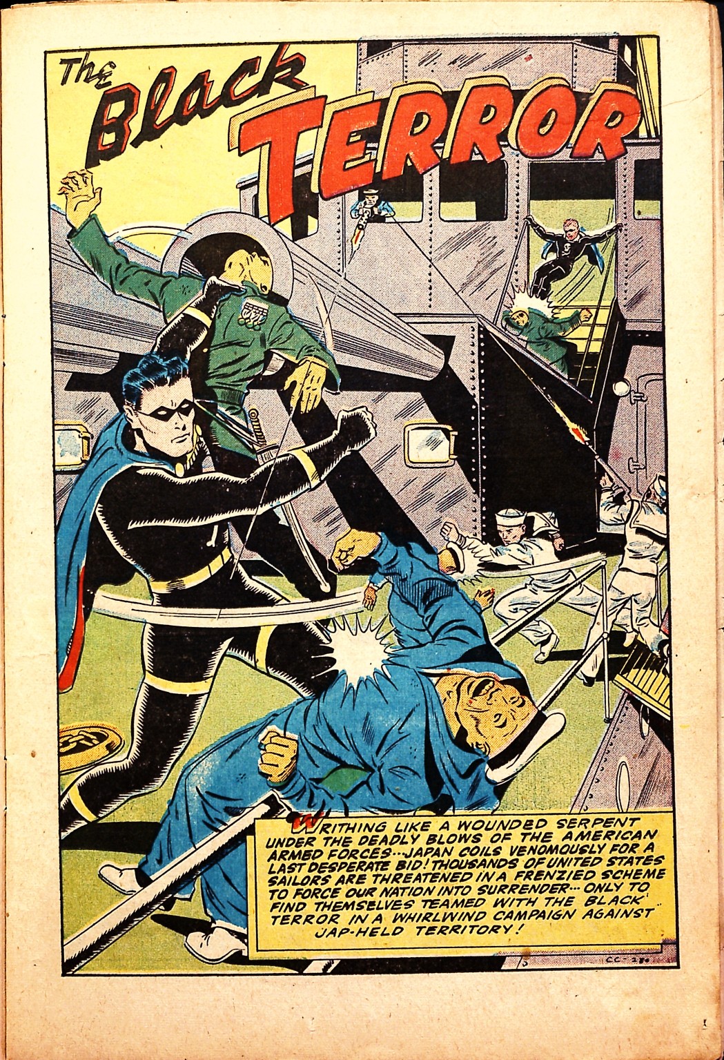 Black Terror, page 15. Black Terror. Public domain in the United States. Intended scans: Digital Comic Museum and Comic Book Plus. https://digitalcomicmuseum.com/