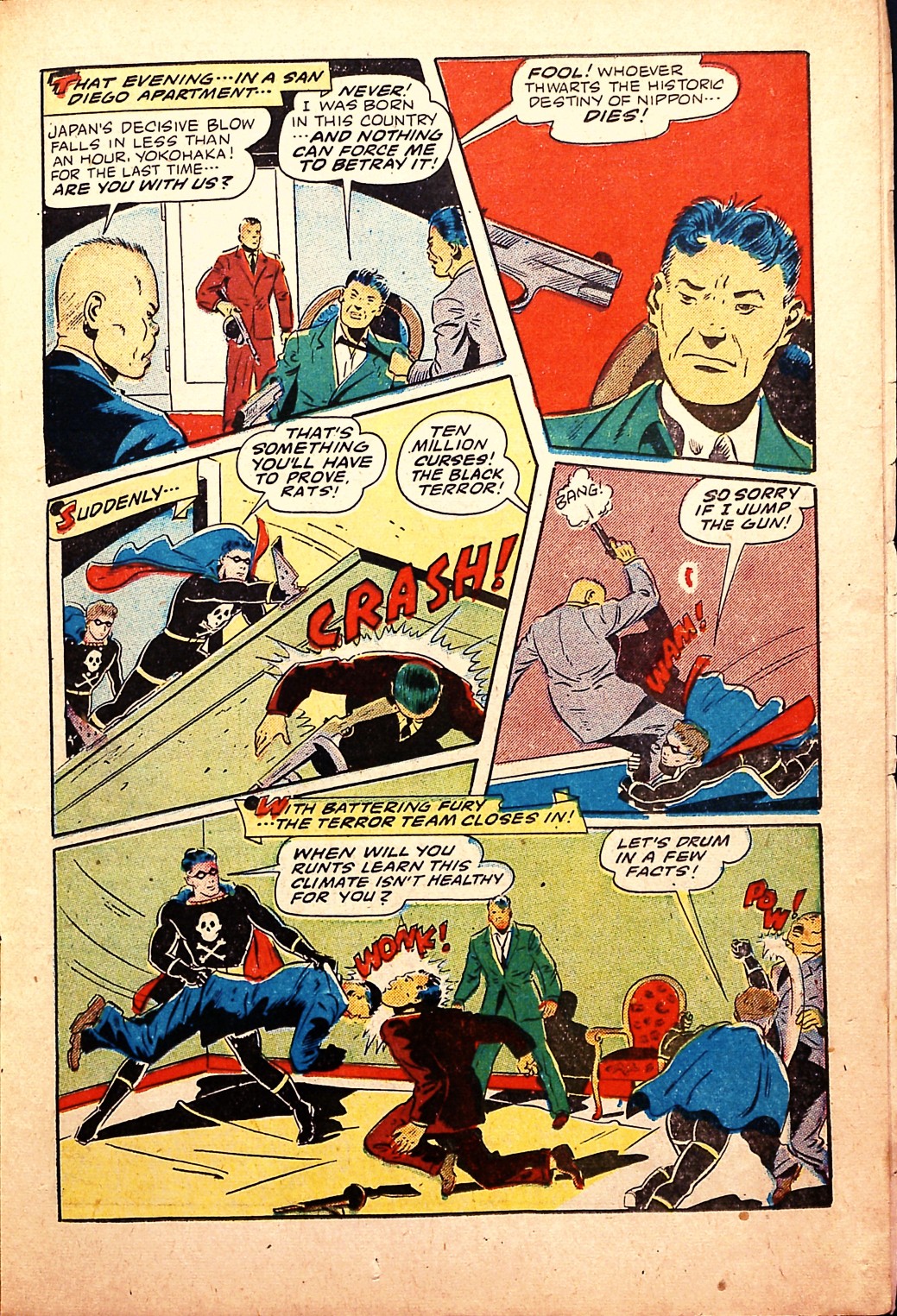 Black Terror, page 19. Black Terror. Public domain in the United States. Intended scans: Digital Comic Museum and Comic Book Plus. https://digitalcomicmuseum.com/